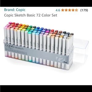 Copic Sketch Basic 72 Color Set